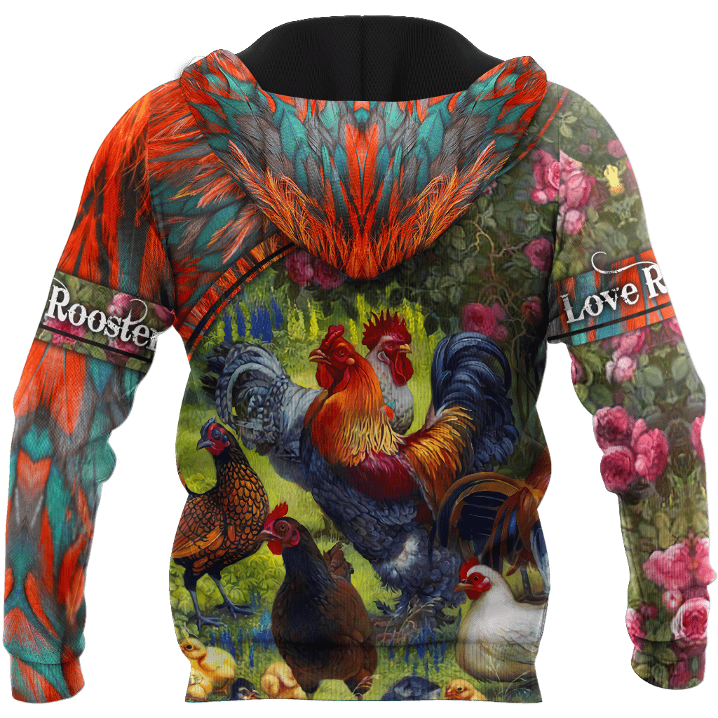 Farm Rooster 3D Printed Unisex Shirts HHT15042104