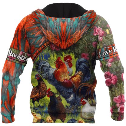 Farm Rooster 3D Printed Unisex Shirts HHT15042104