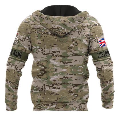 Custom Name XT British Veteran 3D Printed Shirts Pi15052105