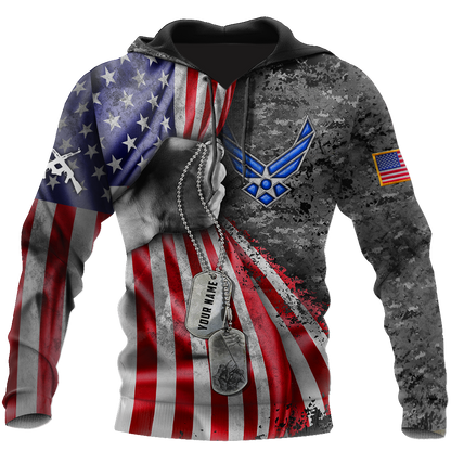US Air Force tag Custom name 3D shirts for men and women TR1512205