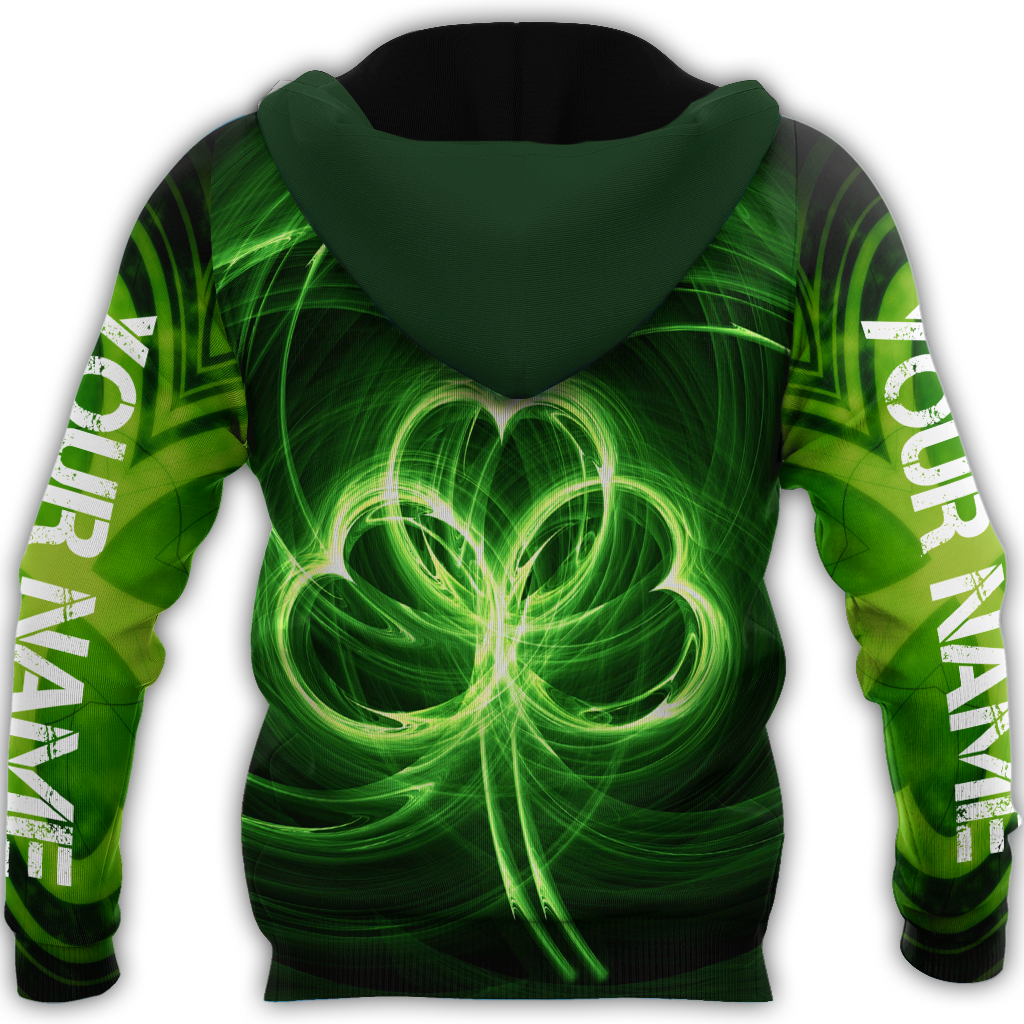 3D All Over Printed  Skull Irish St Patrick Day Unisex Shirts Custom Name XT