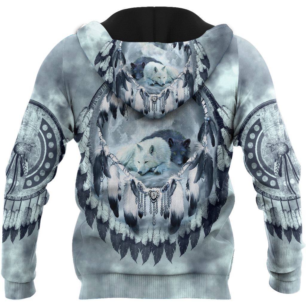 Premium Unisex Hoodie Couple Wolf 3D All Over Printed ML