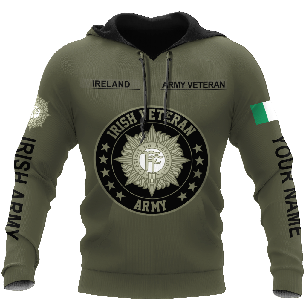 Irish Army 3D Hoodie Shirt For Men And Women