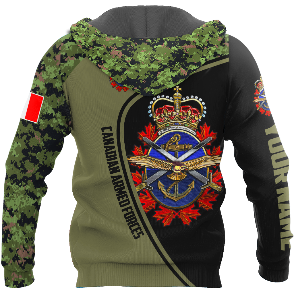 Personalized Name XTCanadian Armed Forces 3D Printed Shirts DA16032103