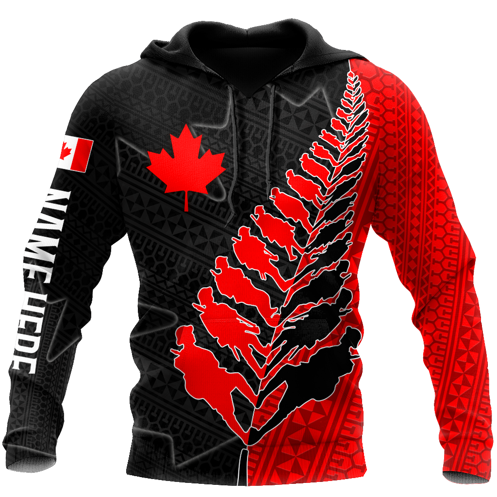 Custom Name XT Canadian Veteran - Remembrance Day 3D Printed Shirts TNA16032103