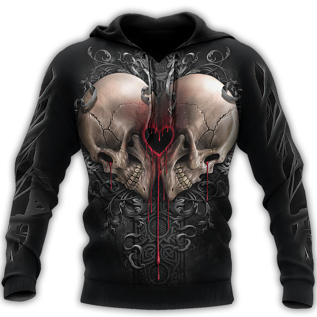 Heart Skull Hoodie For Men And Women NTN16032104