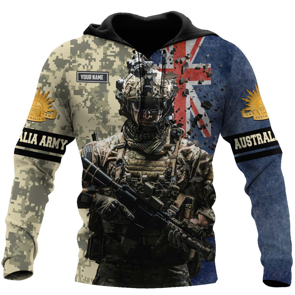 Personalized Name - The Australian Army 3D All Over Printed Shirts DQB16032104