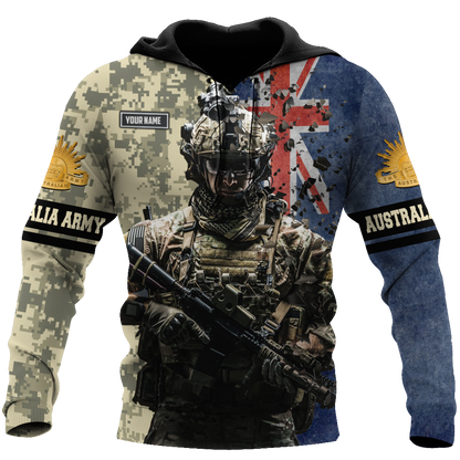 Personalized Name - The Australian Army 3D All Over Printed Shirts DQB16032104