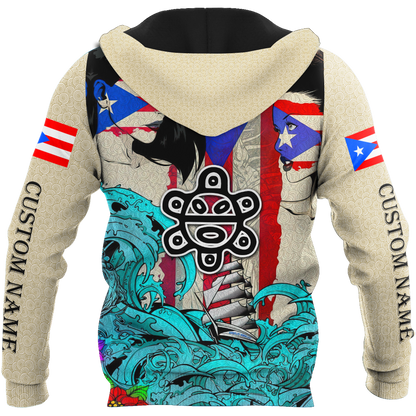 Custom Name Sweet Girls Puerto Rico Hoodie For Men And Women MH16032107