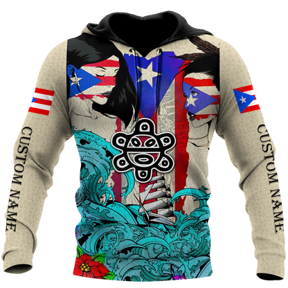 Custom Name Sweet Girls Puerto Rico Hoodie For Men And Women MH16032107