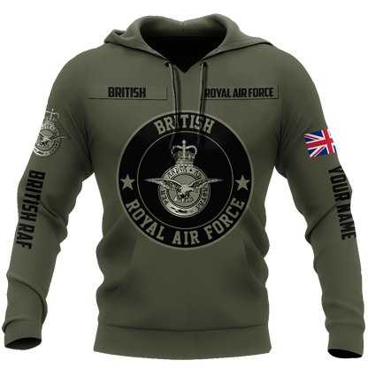 Custom Name XT British Royal Air Force 3D Printed Shirts DA16042104