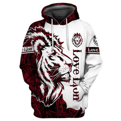 Love Lion 3D All Over Printed Unisex Shirts