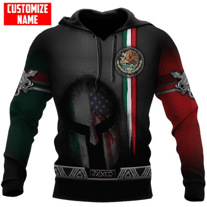 Customized Name Mexico 3D All Over Printed Unisex Shirts