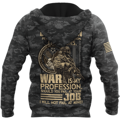 Custom Name US Veteran 3D All Over Printed Unisex Shirts