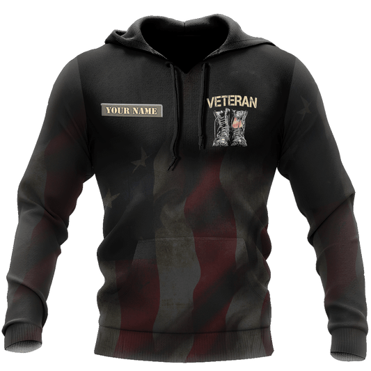 Custom Name US Veteran 3D All Over Printed Unisex Shirts