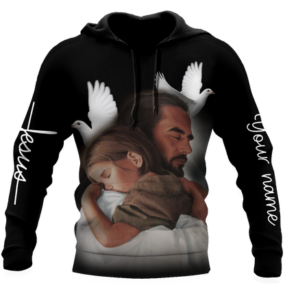 Premium Christian Jesus Personalized Name 3D All Over Printed Unisex Shirts DQB17022101