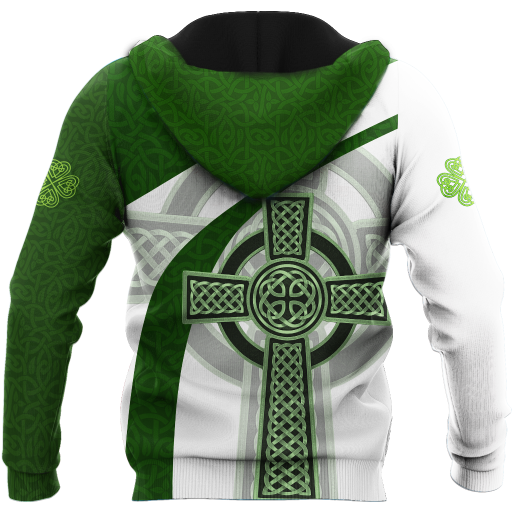 Custom name Irish Celtic Knot Cross 3D Design print shirts