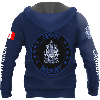 Personalized Name XT Canada Passport 3D All Over Printed Clothes DA17032104
