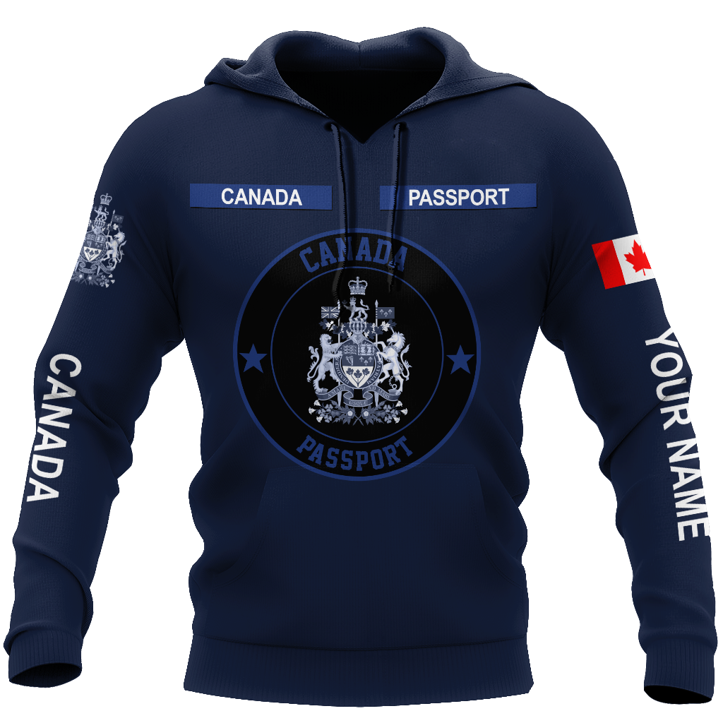 Personalized Name XT Canada Passport 3D All Over Printed Clothes DA17032104