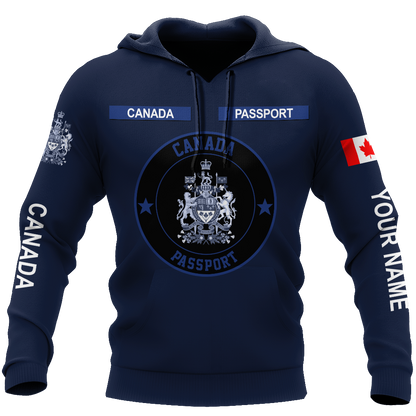 Personalized Name XT Canada Passport 3D All Over Printed Clothes DA17032104