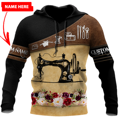 Personalized Name Sewing machine 3D All Over Printed Shirts
