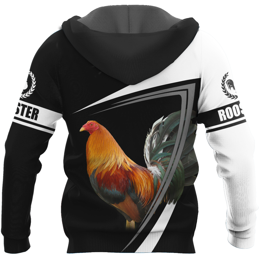 Rooster Personalized Name 3D All Over Printed Unisex Hoodie