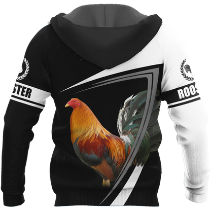 Rooster Personalized Name 3D All Over Printed Unisex Hoodie