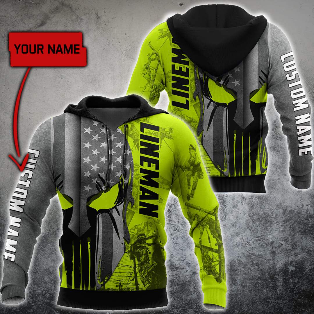 Customize Name Lineman Hoodie For Men And Women DD17052102