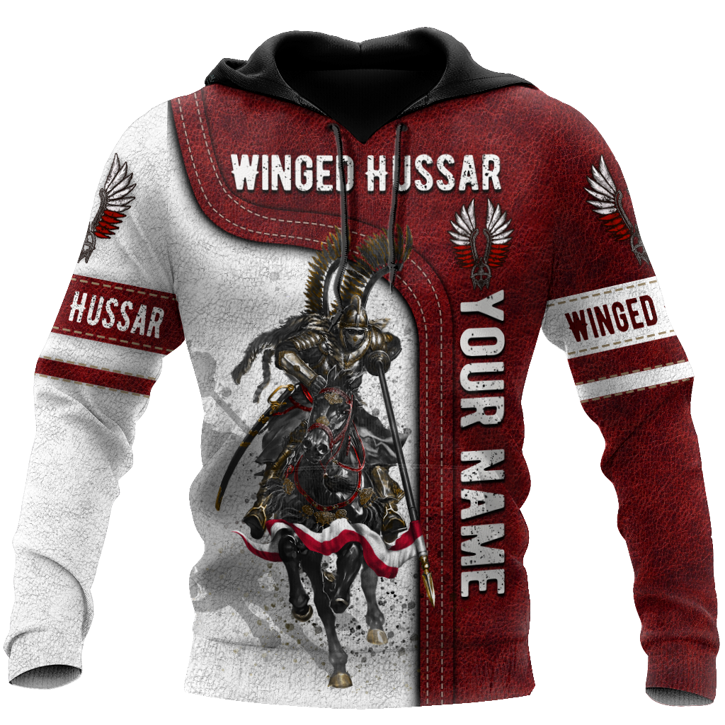 Premium Winged Hussars Red Custom name 3D Printed Shirts