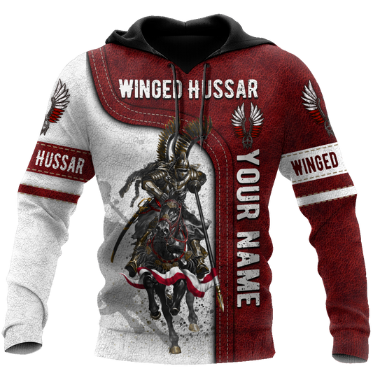 Premium Winged Hussars Red Custom name 3D Printed Shirts