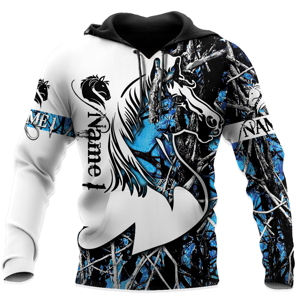 Love Gift Couple Horse 3D All Over Printed Unisex Shirts 2N Custom Name XT