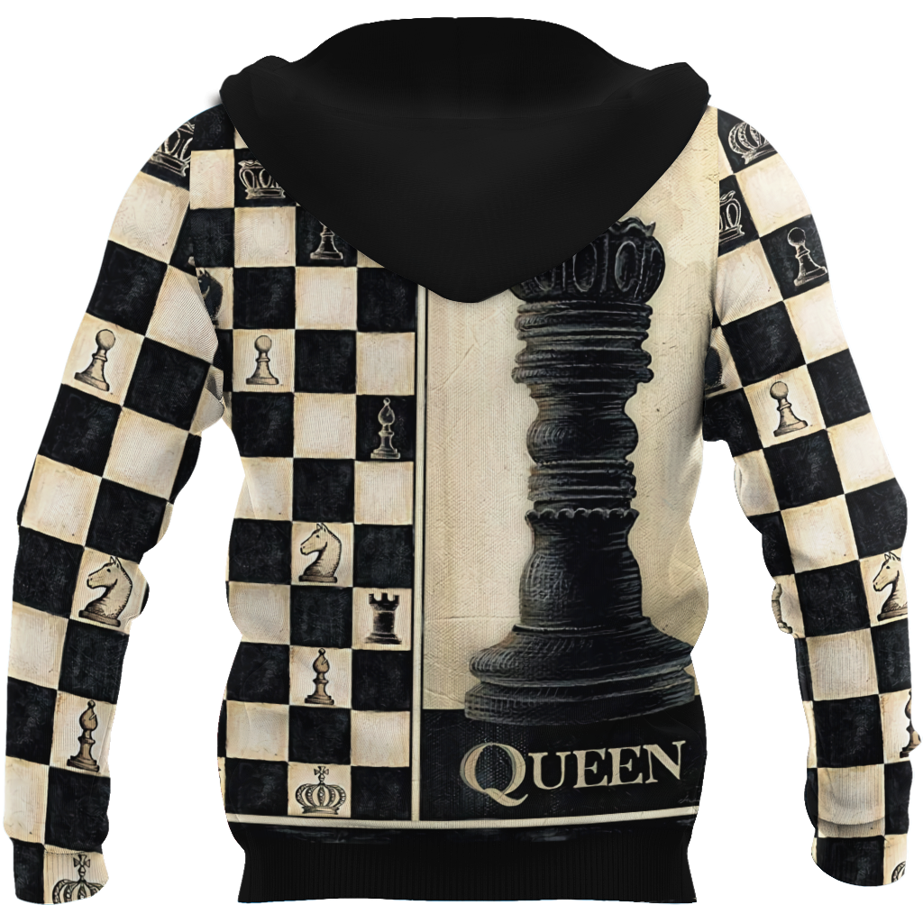 3D All Over Printed Chess Lovers- Queen Chess Unisex Shirts  PD18022103 XT