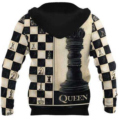 3D All Over Printed Chess Lovers- Queen Chess Unisex Shirts  PD18022103 XT