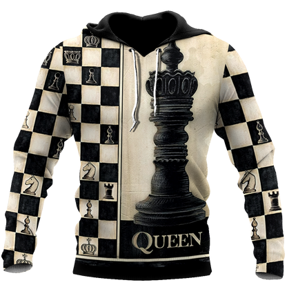 3D All Over Printed Chess Lovers- Queen Chess Unisex Shirts  PD18022103 XT