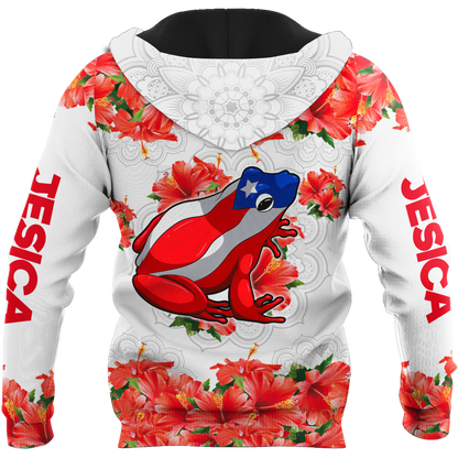 Customize Name Puerto Rico Hoodie For Men And Women MH18032102