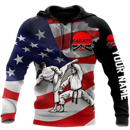 Customize Name Karate Hoodie For Men And Women TNA18032107