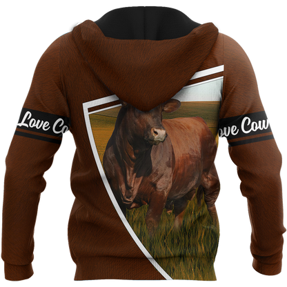Cow 3d hoodie shirt for men and women DD11182007