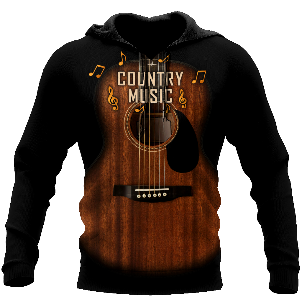 Country Music Guitar Musical Instrument 3D All Over Printed Shirts For Men And Women