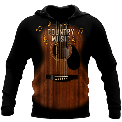 Country Music Guitar Musical Instrument 3D All Over Printed Shirts For Men And Women
