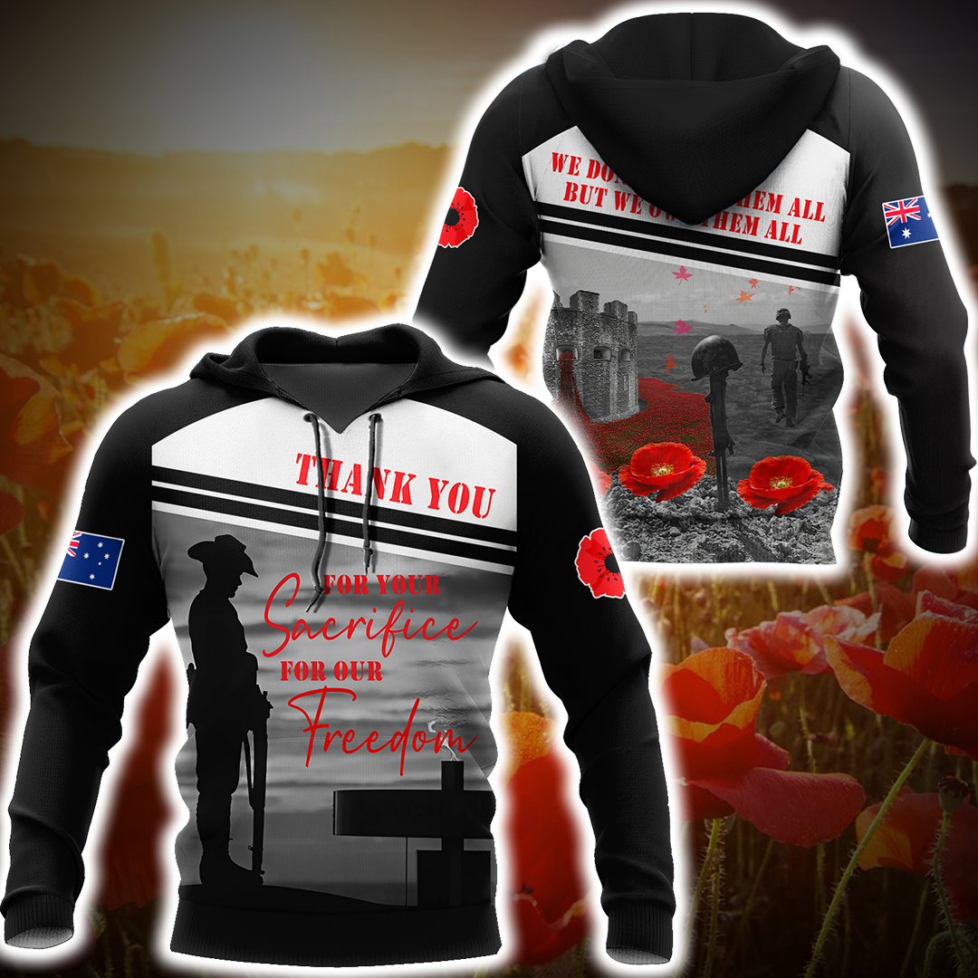 Premium Lest We Forget New Zealand Veteran 3D All Over Printed