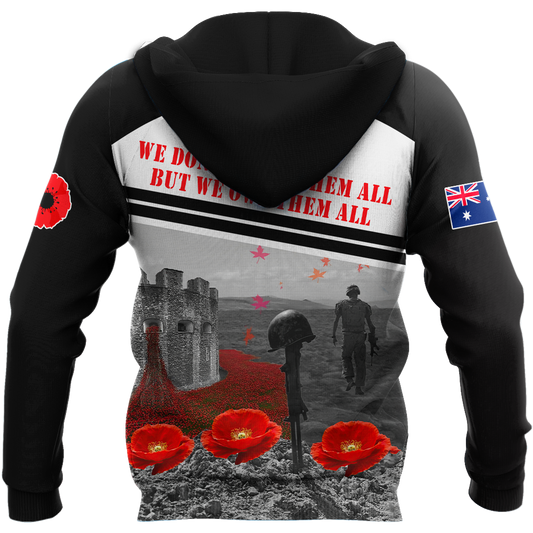 Premium Lest We Forget New Zealand Veteran 3D All Over Printed