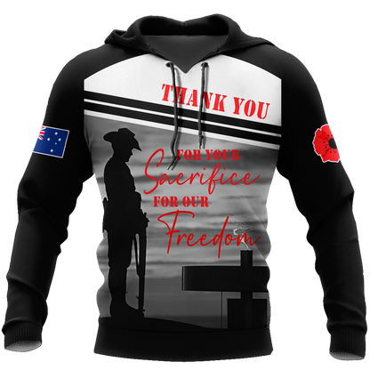 Premium Lest We Forget New Zealand Veteran 3D All Over Printed