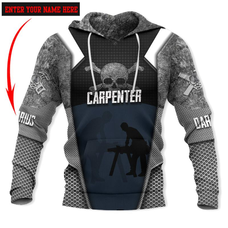 Premium Carpenter Custom Name 3D All Over Printed Unisex Shirts
