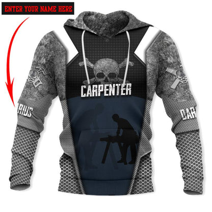 Premium Carpenter Custom Name 3D All Over Printed Unisex Shirts