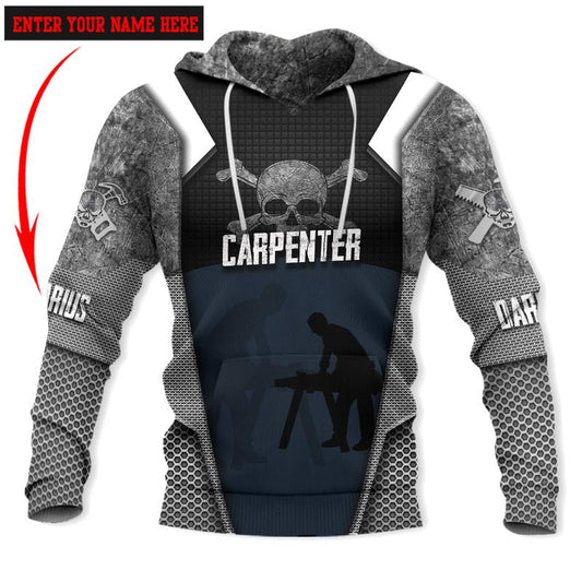 Premium Carpenter Custom Name 3D All Over Printed Unisex Shirts
