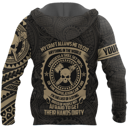 Premium Arborist Logger Lumberjack Unisex 3D All Over Printed Shirts MEI