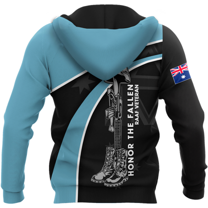 Lest we forget Honor the fallen RAAF Veteran 3D print shirts