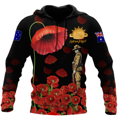 Anzac Day Lest We Forget 3D All Over Printed Shirts DA19022104