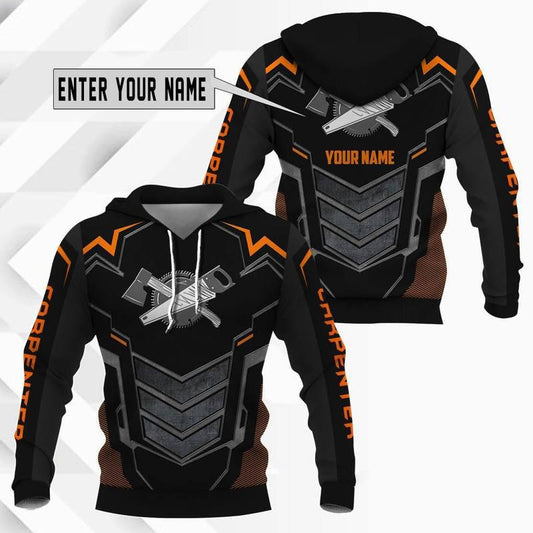 Premium Carpenter Custom Name 3D All Over Printed Unisex Shirts