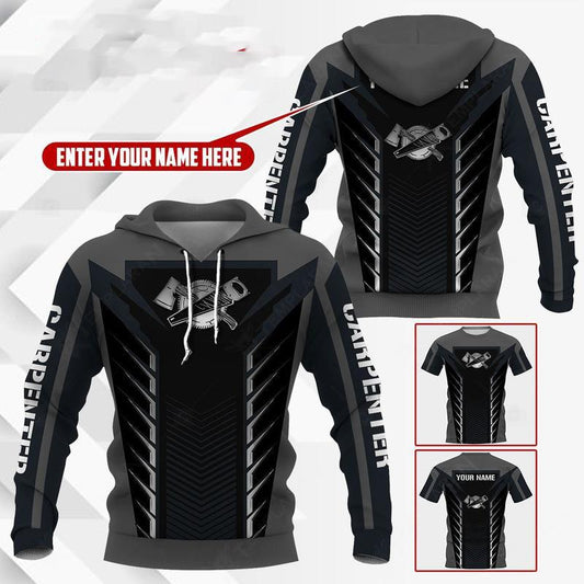 Premium Carpenter Custom Name 3D All Over Printed Unisex Shirts